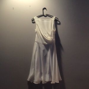 White flowing Ralph Lauren dress